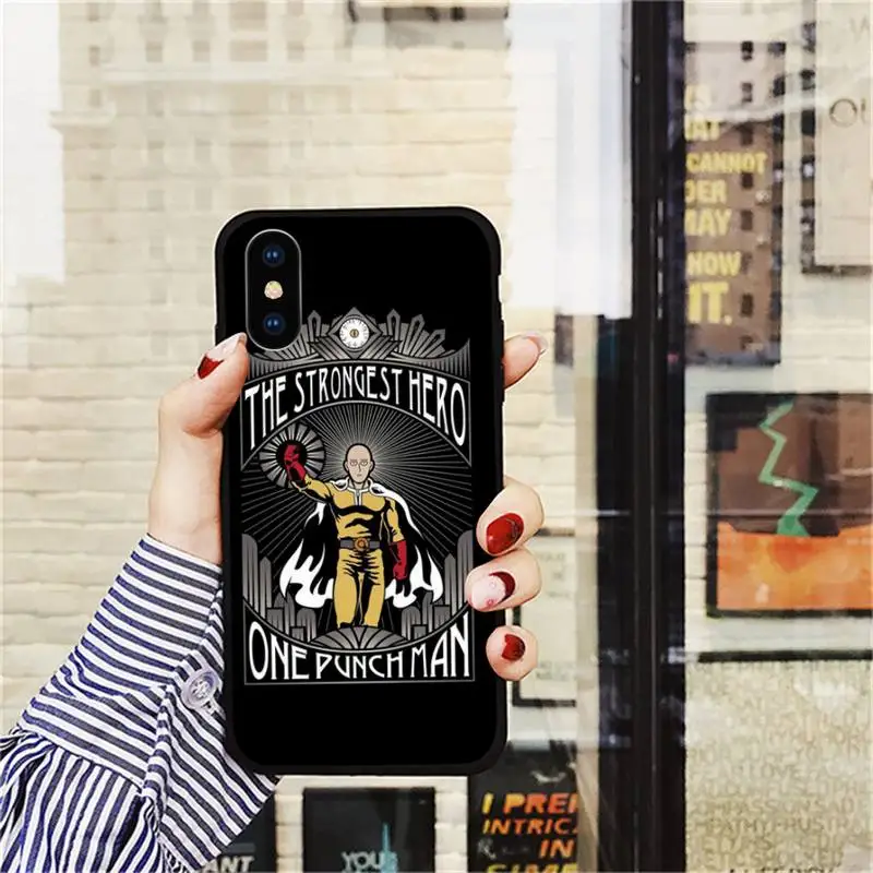 

Cartoon Anime One Punch Man Phone Case for iPhone 11 12 mini pro XS MAX 8 7 6 6S Plus X 5S SE 2020 XR