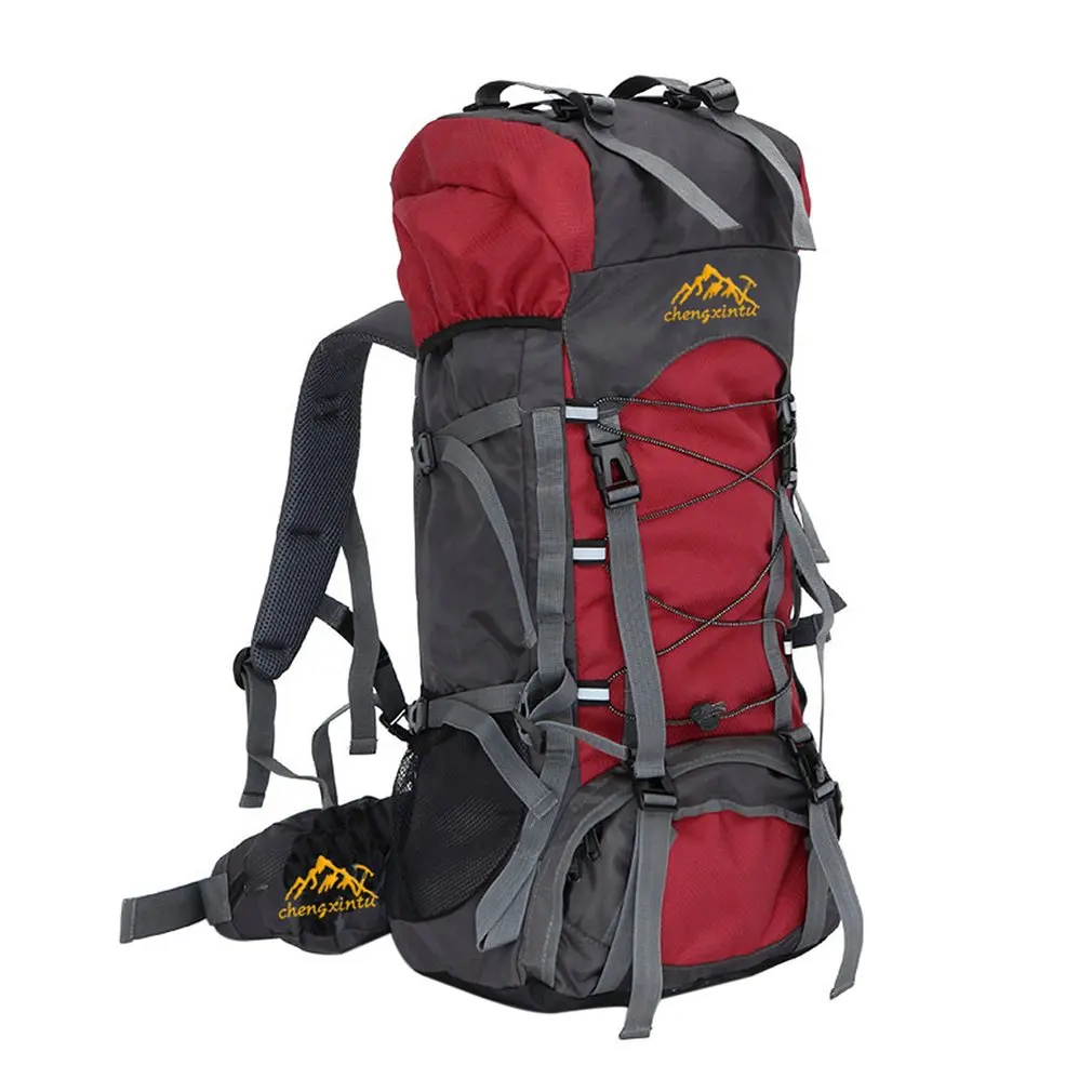 Вместительный рюкзак 60 л для активного отдыха спорта альпинизма с внутренней