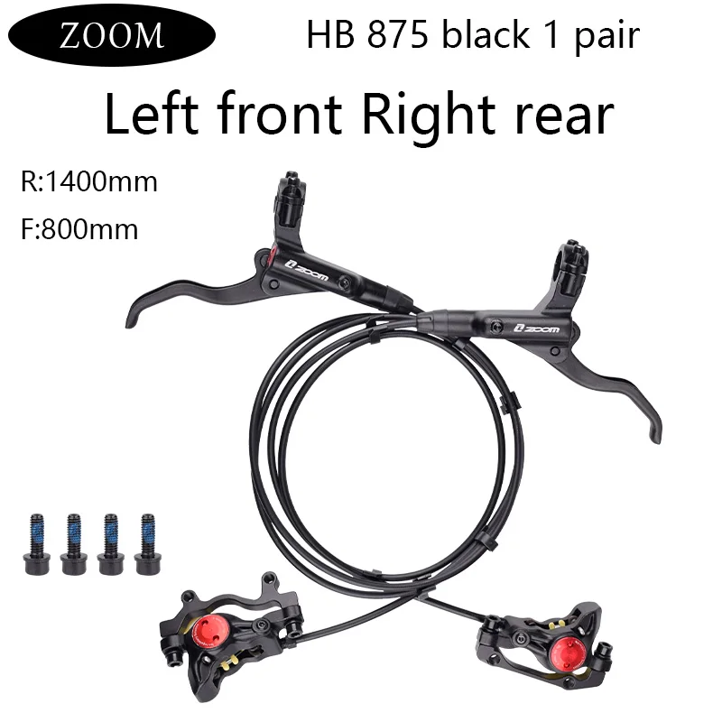 

ZOOM HB-875 MTB bicycle hydraulic disc brake bicycle brake hydraulic disc brake front and rear length 800/1400mm