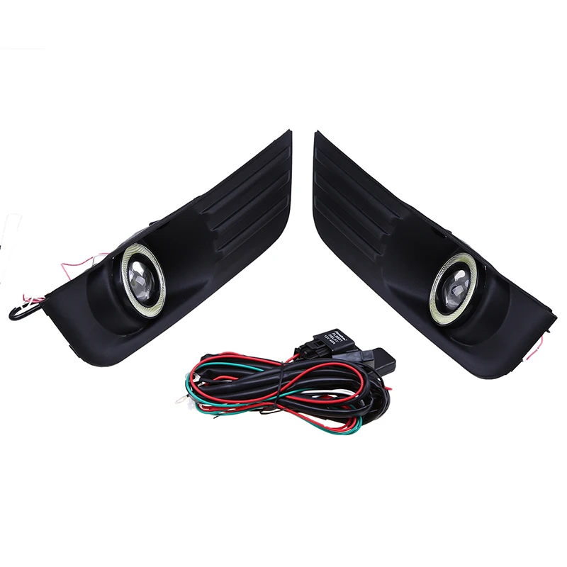 POSSBAY светодиодный Ангельские глазки DRL Белый туман светильник s лампы дневного