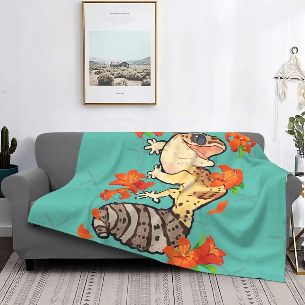 

Manta de lirio de fuego Gecko, colcha para cama a cuadros, cubierta de playa de muselina, manta de verano, colchas para cama