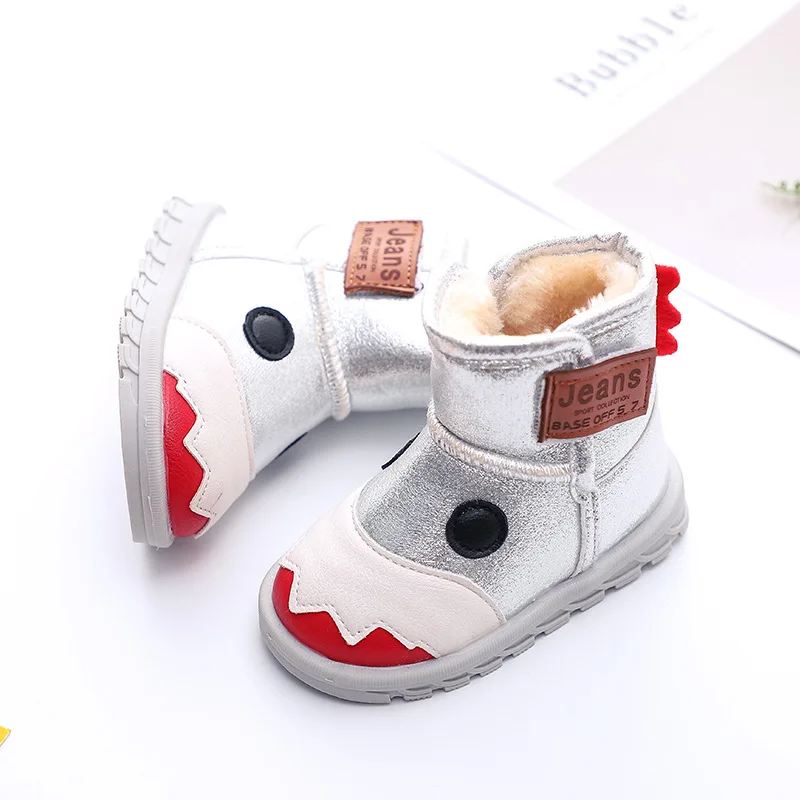 JUSTSL осенне зимняя детская хлопковая обувь для мальчиков и девочек модные