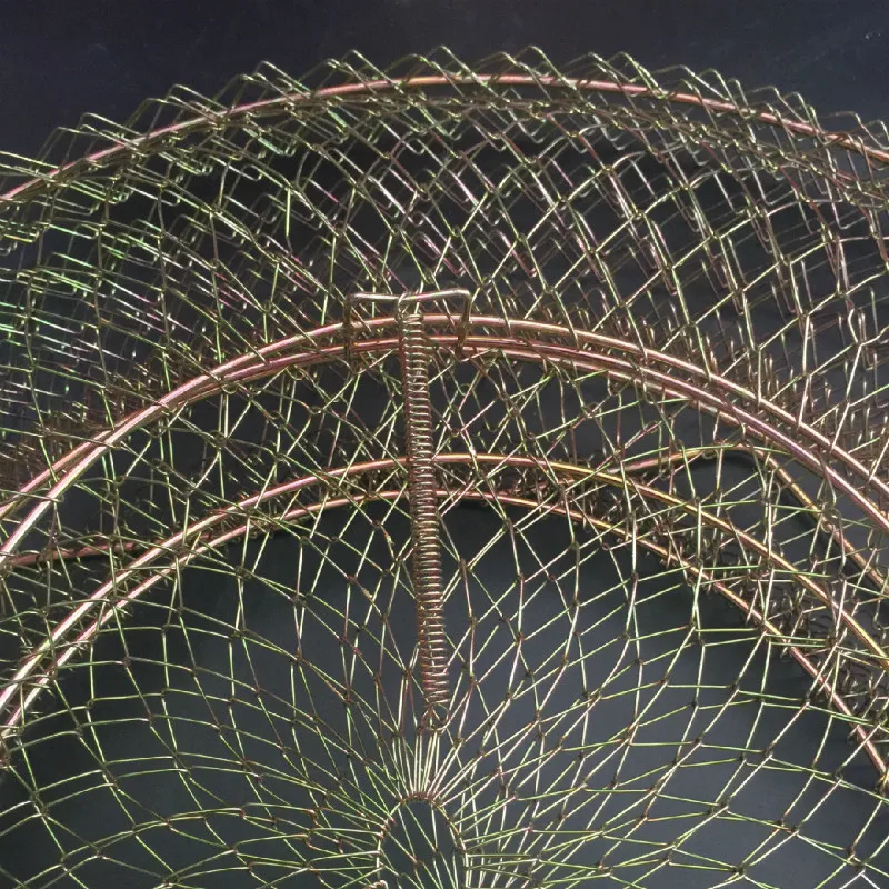 Анти-подвесная складная стальная рыболовная сеть клетка маленькая сетка 30 33 38 45 65