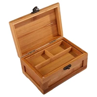 vintage bamboo craft princess korean bamboo jewelry organizer with lid wooden jewelry storage box collection box gift box