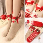 Хлопковые рождественские носки, Рождественское украшение для дома, подарок на Рождество, носки, Рождество, Новый год 2022, Kerst Natal, Рождественский Декор 2021