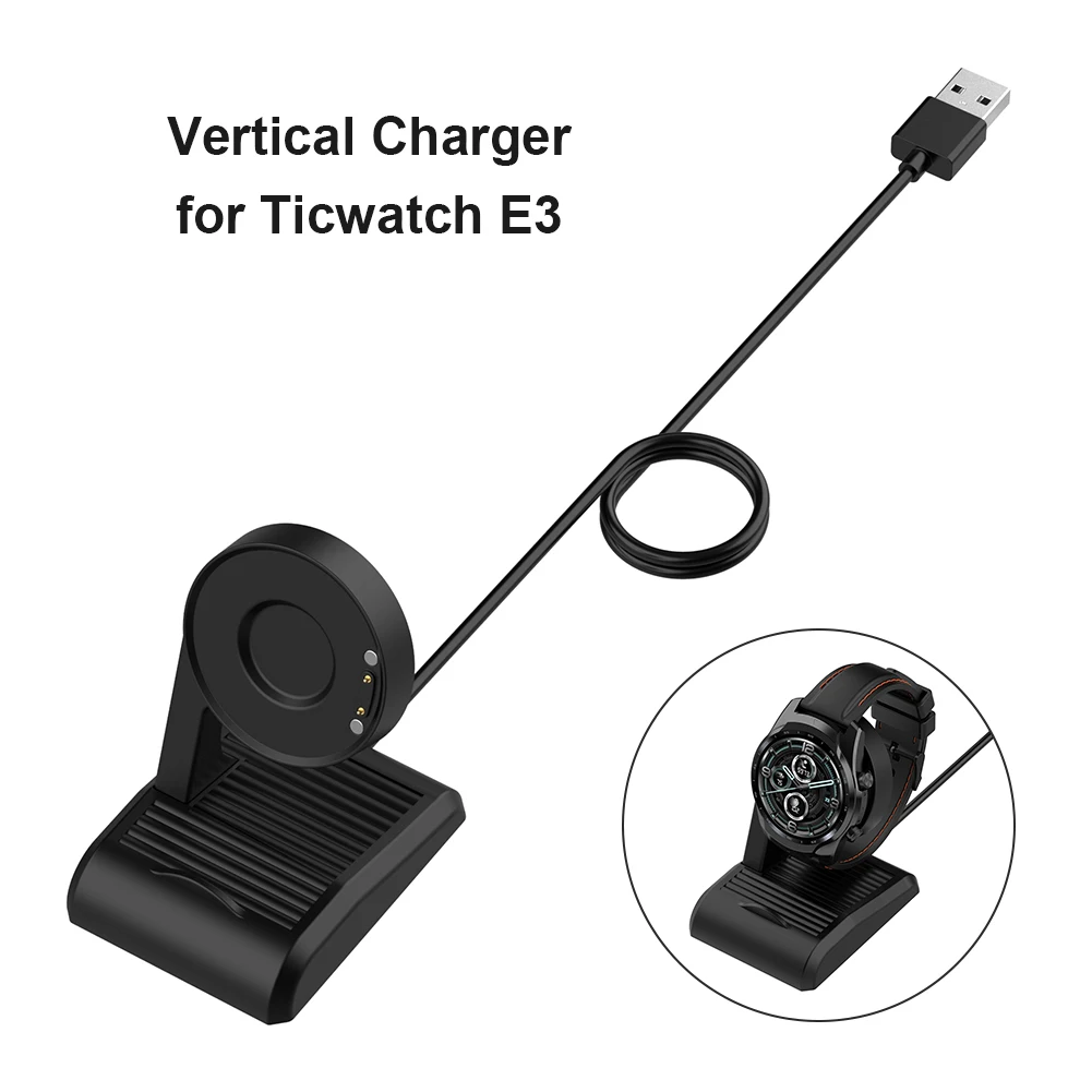 Подставка для зарядного устройства TicWatch E3/Pro 3/Pro 3 магнитный USB-адаптер 100 мм -
