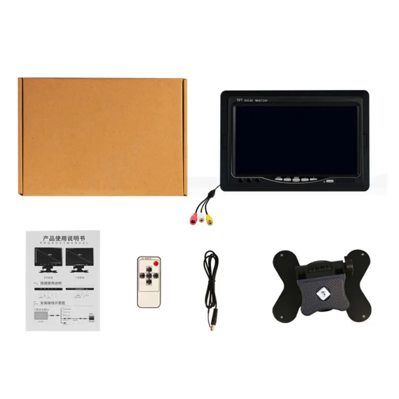 7 &quotTFT lcd цифровой монитор цветной экран Автомобильная камера заднего вида