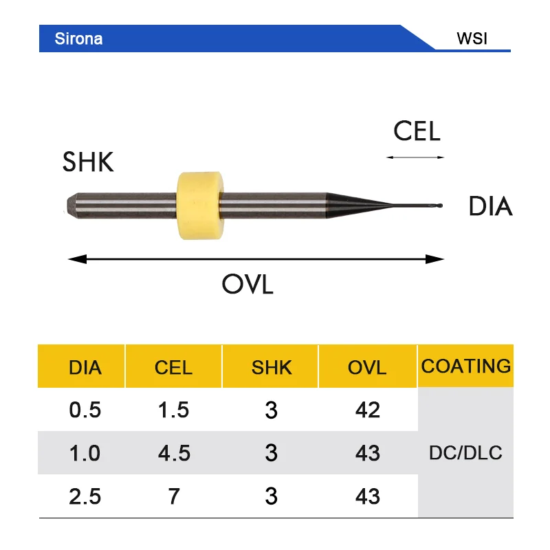 UCHEER Sirona MCX5 фрезерный БУР с DLC покрытием CAD CAM около 150 единиц циркония PMMA воск зубные зубы