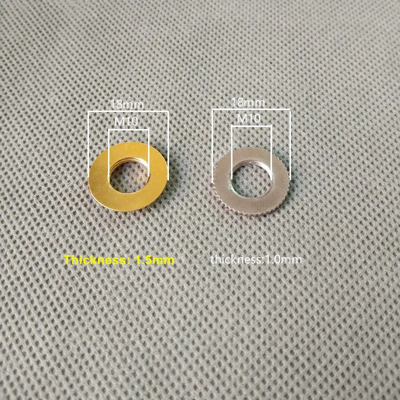 10 шт./лот M10 внутренняя зубная паста золото/Хром Конические прокладка зубчатая