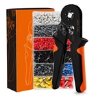 Обжимные клещи для наконечников HSC8 6-4A, Обжимные Щипцы Для Наконечников 0,25-10 мм, изолированные клеммы для проводов, мини обжимные электрические комплекты