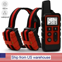 dog training collar pet accessories 500m waterproof puppy collar 3modes shock vibration sound self defense us warehouse dropship