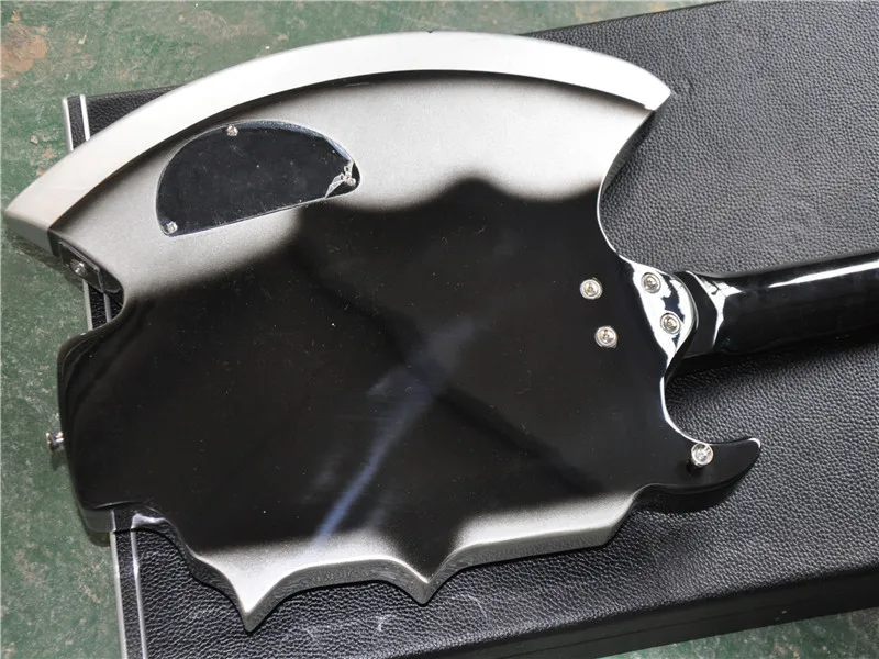 Заводская изготовленная на заказ 4-струнная топор бас-гитара с грифом из