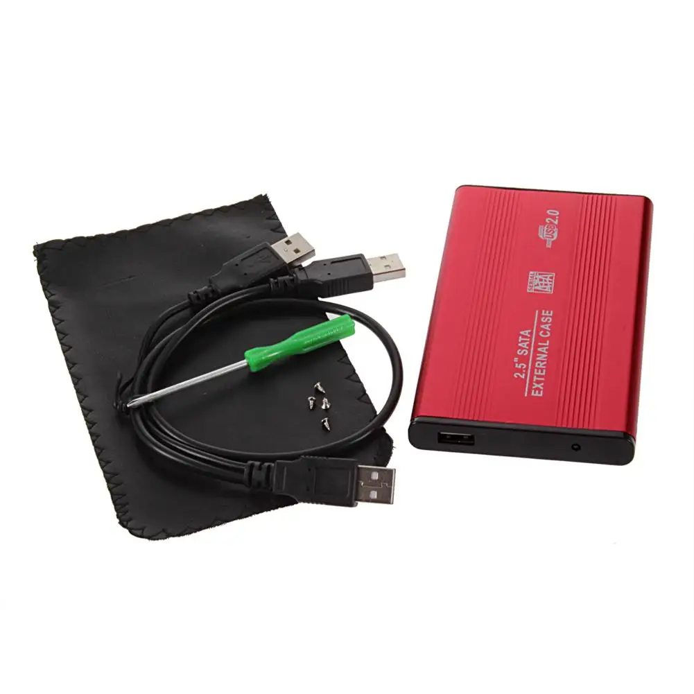 USB2.0 2 5 дюймовый SATA HDD чехол жесткий диск Внешний корпус мобильный коробка |