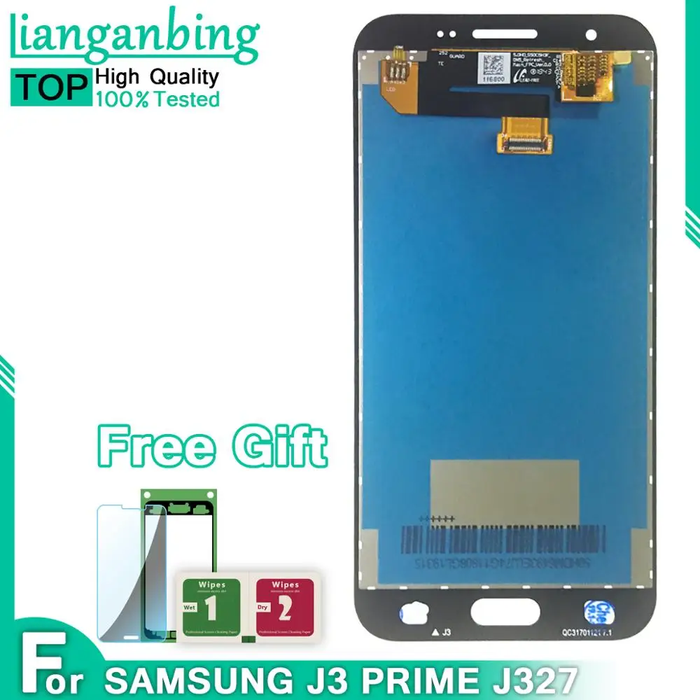 ЖК дисплей с сенсорным экраном и дигитайзером в сборе для Samsung Galaxy J3 Prime 2017 J327 J327T