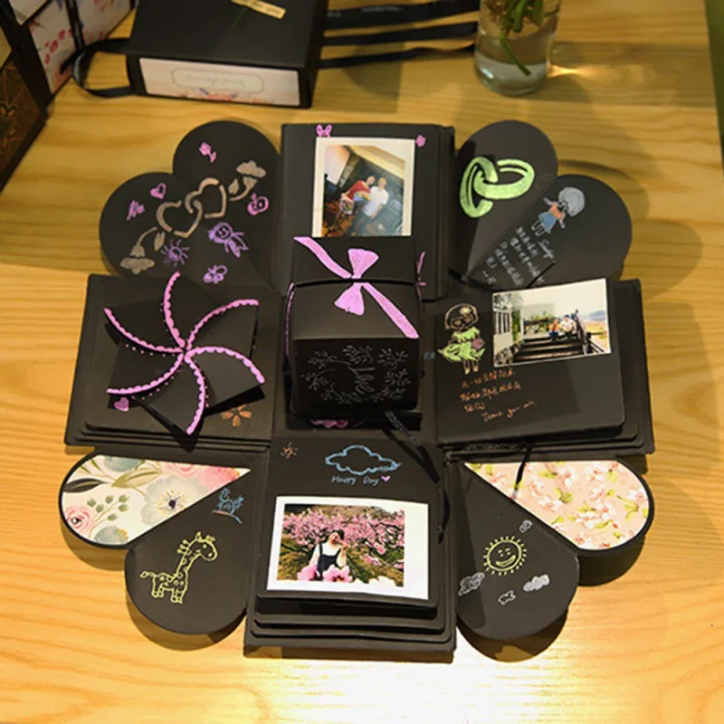 Альбом сделай сам Подарочная коробка агентства сюрприз Взрывная Руководство