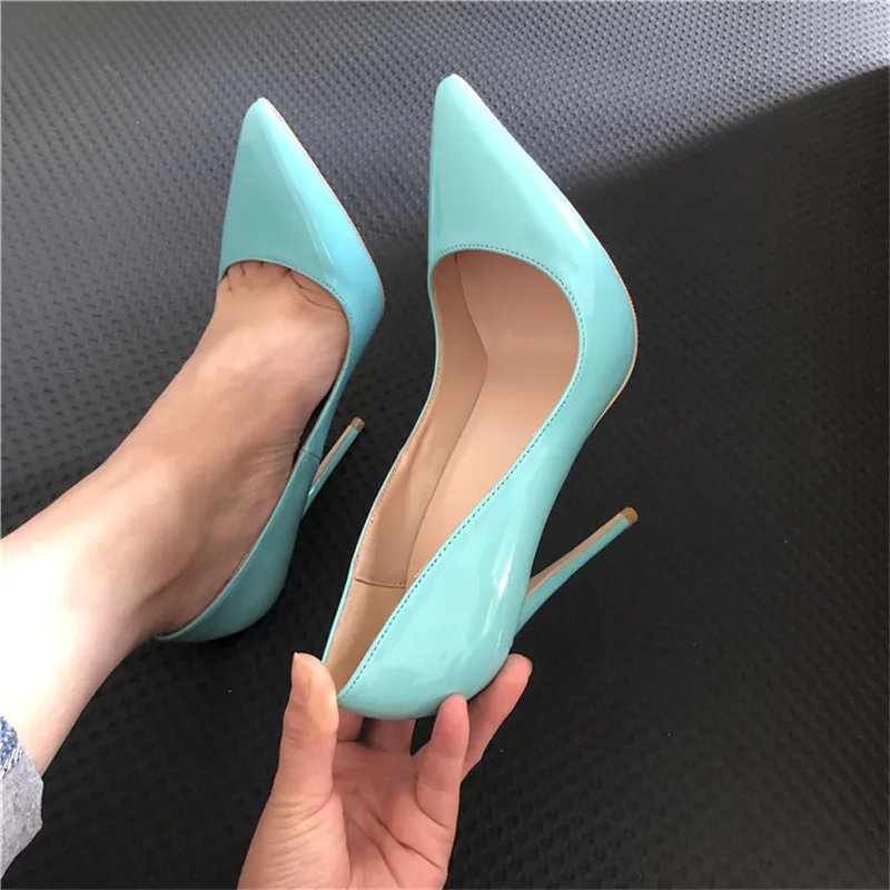 Новые цветные туфли-лодочки Сезон весна-лето Женская обувь Туфли на высоком