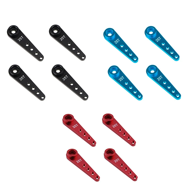 

4PCS 37Mm 25T Metal Extension Steering Servo Arm Horn for RC Car Crawler Parts
