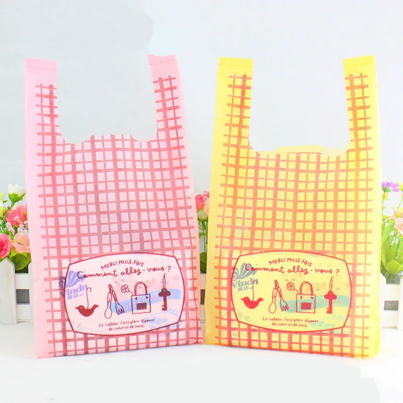 10 шт милые клетчатые пластиковые пакеты для супермаркета сладостей вечерние