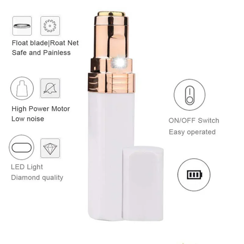 

Electric Shaver Mini Electric Body Facial Hair Remover Razor Depilator Bikini Face Neck Leg Hair Removal Tool With Brush Baterry