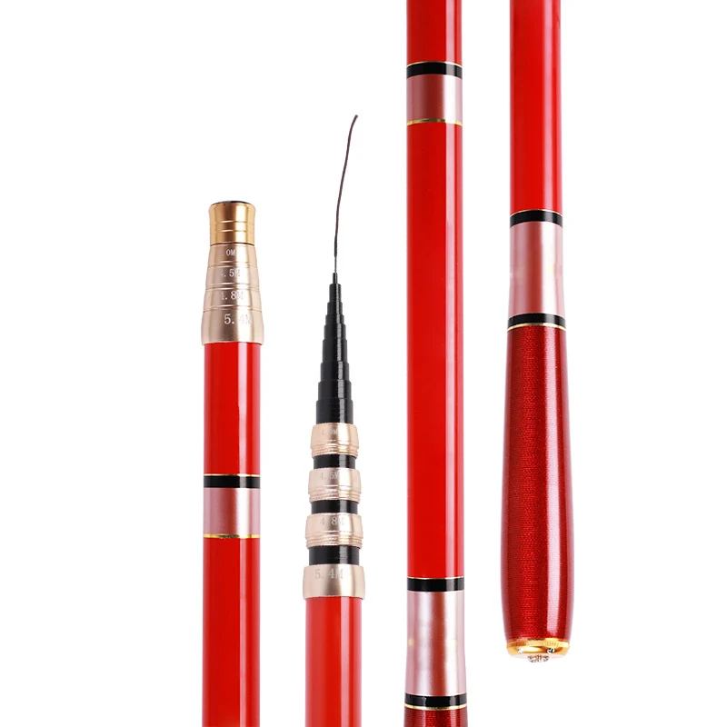 

1.8m-6.3m Telescopic Fishing Rod Travel Portable Sea Fishing Pole for Freshwater Saltwater LDF668
