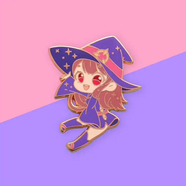 Милые Мультяшные эмалированные заколки для лацканов Аниме Подарки любимых