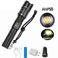 c2 led xhp70 xhp50 flashlight zoomable super bright usb rechargeable edc torch lantern 18650 battery out camping hand light lamp