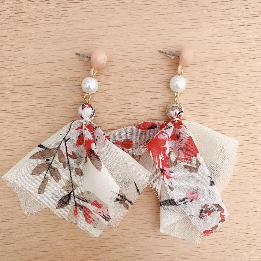 Новые серьги из железной пряжи с искусственным жемчугом Модные Ювелирные