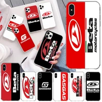 beta racing gasgas phone case for iphone 12 11 pro max mini xs max 8 7 6 6s plus x 5s se 2020 xr silicone soft cover