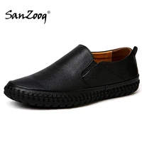 autumn casual slip on mens leather shoes mocassin homme moccasins trend 2020 summer driving plus size 49 50