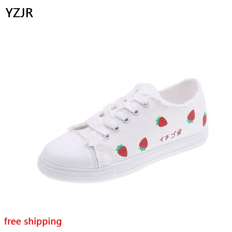 YZJR/бесплатная доставка белая обувь женская коллекция 2019 года сезон весна-лето