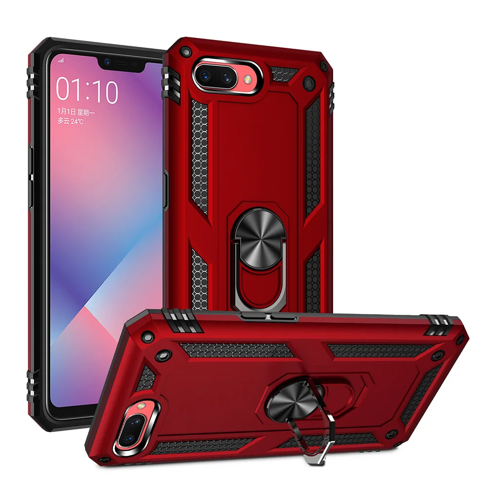 Для OPPO A3S чехол CPH1803 армированный прочный военный автомобильный держатель кольцо