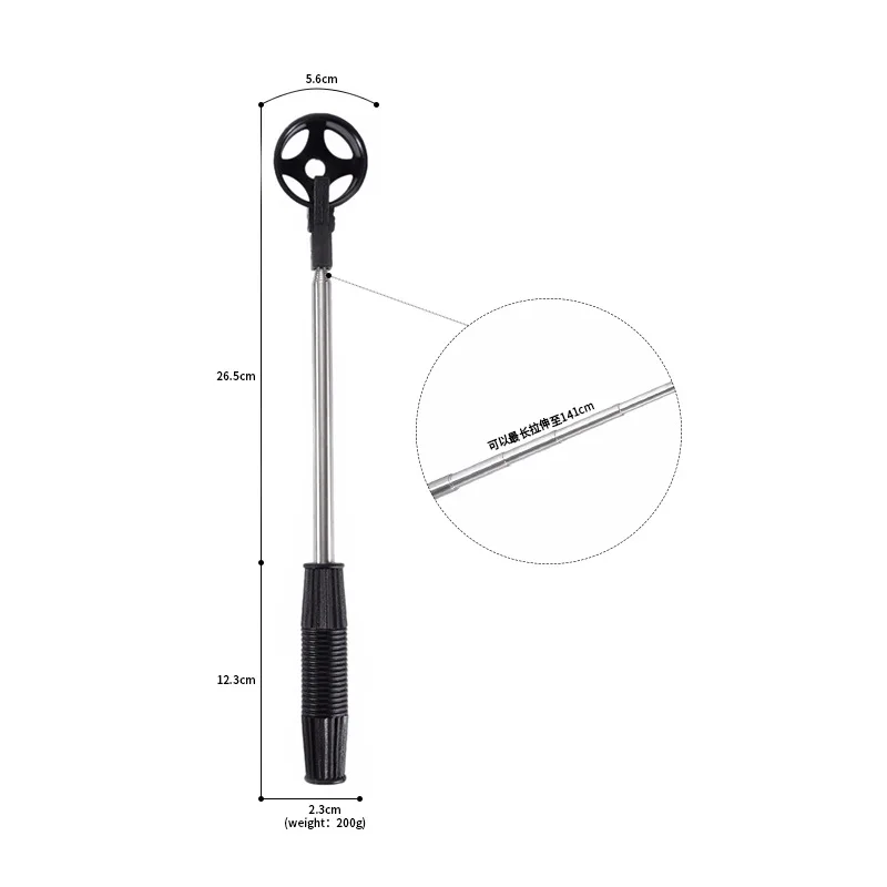 

Golf 8 Knots Antenna Pole Stainless Steel Ball Picker Golf Ball Picker Golf Stick