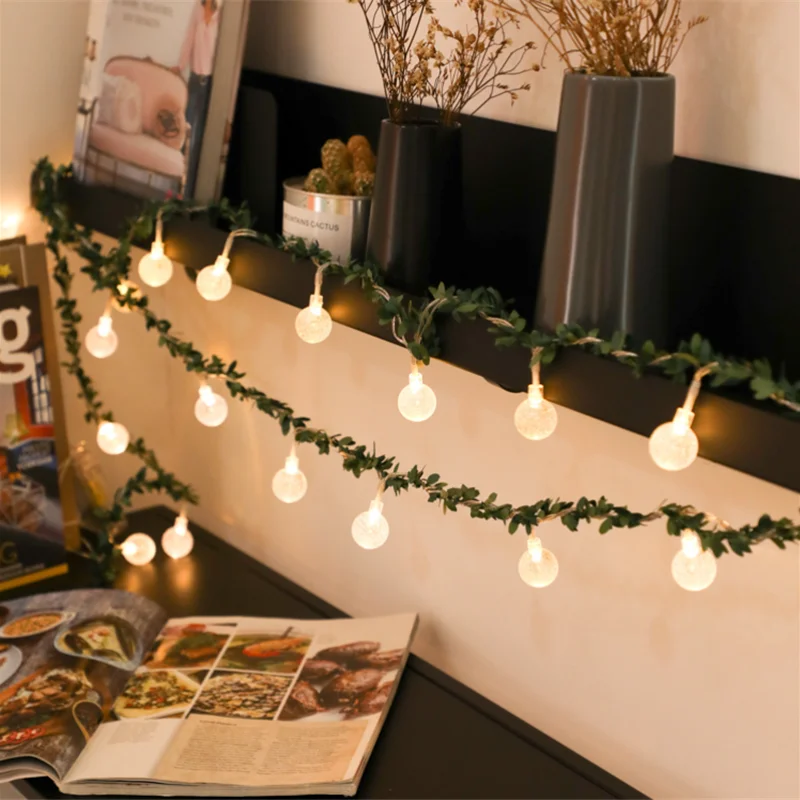 

Fairy Lights Solar Garland Balls Rose Rattan Led Lights Solar Led Light Outdoor Garden Street Garland Wedding Christmas Lights
