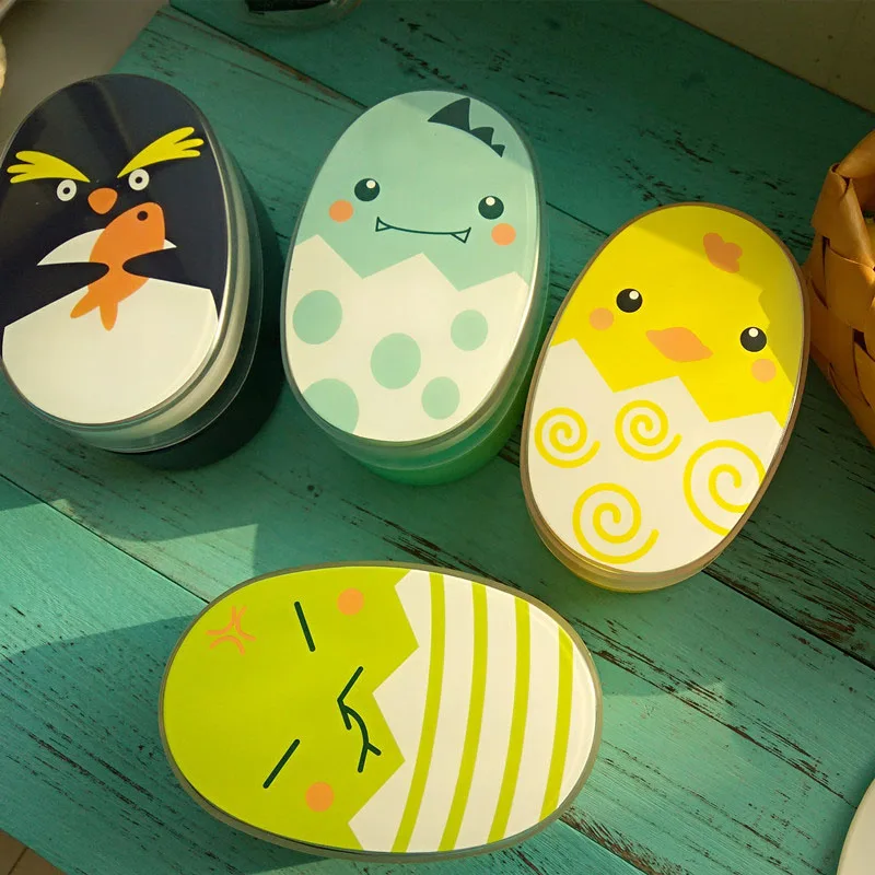 Красочная мультяшная коробка для ланча креативный контейнер еды хранения