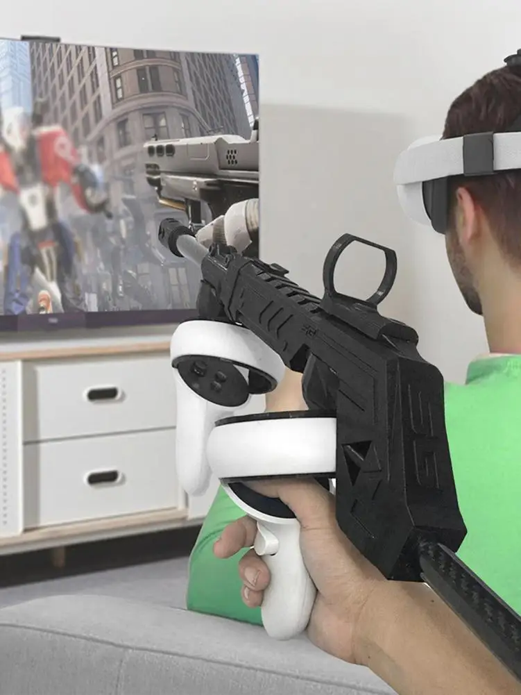 

VR Shooting Game Grip Stock For Quest 2 Controllers VR Game Shooting For Oculus Quest VR Headset VR Accessories