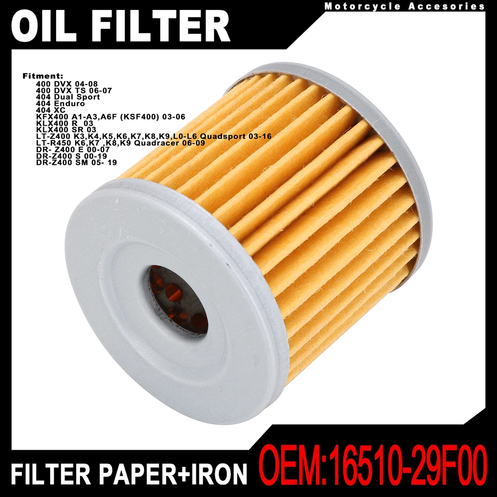

Motorcycle Accessories Oil Filter For SUZUKI DRZ400E DRZ 400E 400S 400SM DRZ400S DRZ400SM LTZ400 LTR450 400 DVX KFX400 KLX400