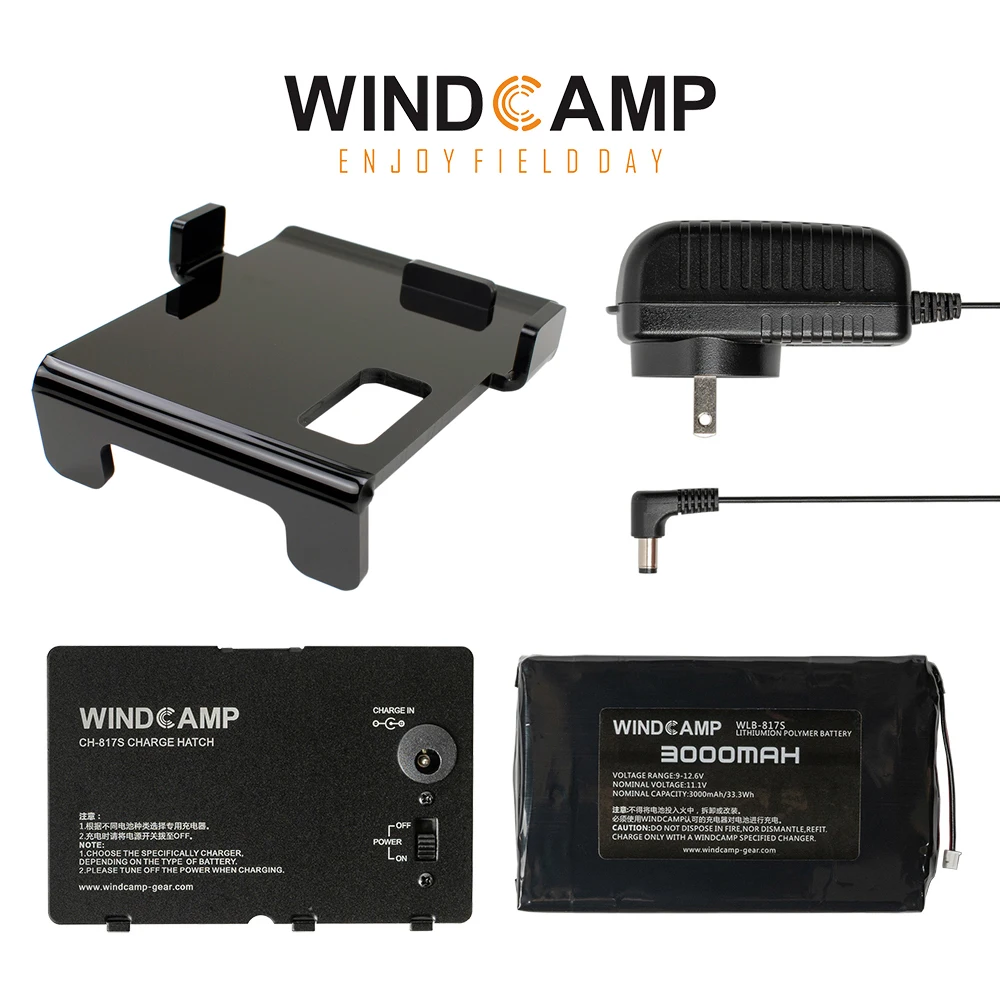 

FT-818ND Built-in Lithium Battery + Charging Hatch + Charger + Support Frame Four-Piece Set