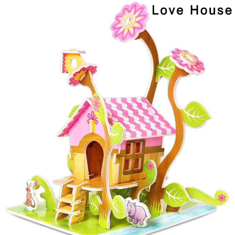 3D Puzzle Foam DIY Fun Board Early Learning Architectural House for Kids Boys Girls Children BM88 | Игрушки и хобби