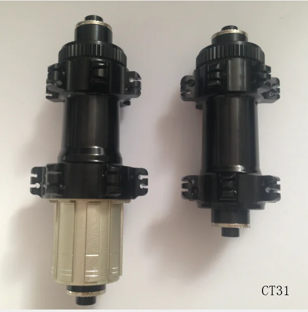 Powerway CT31 Disc Дисковый тормоз 700C карбоновая колесная пара 58 мм Cyclecross карбоновые колеса бескамерные Дисковые Диски дорожный велосипед ямочка колеса XDR ступица - Цвет: Powerway CT31 Disc