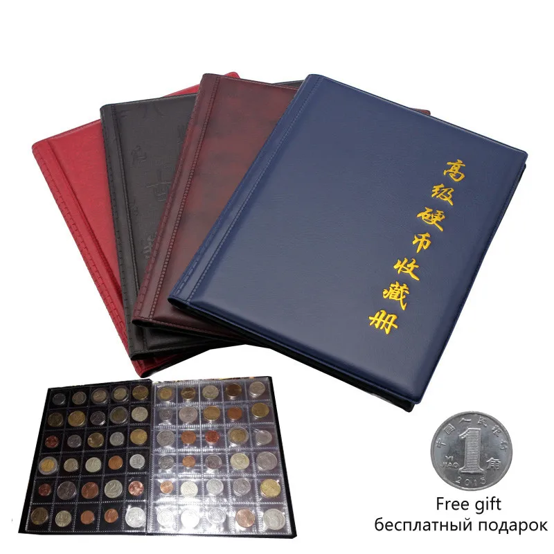 

1PC Commemorative Coin Collection Book 10 Pages 250 Units Album Holders Multi-Color