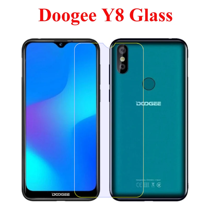 

Защитное закаленное стекло 9h Для doogee x70 y8, защитная пленка для экрана, премиум стекло Для doogee x70 y8 y 8, передняя защита экрана