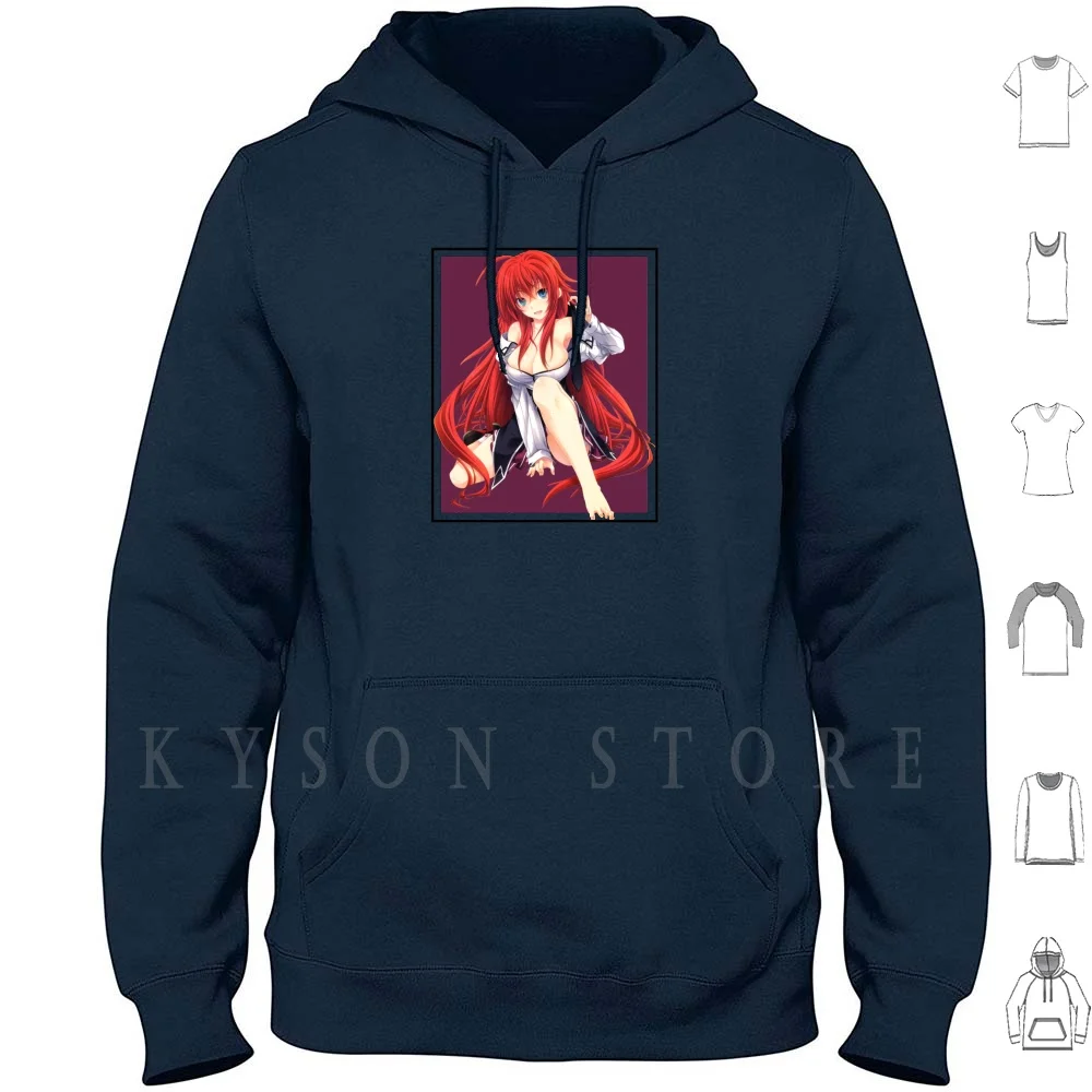 

Rias-Highschool Dxd Hoodie long sleeve Cotton Anime Highschool Dxd High School Dxd Manga Rias Gremory Girls