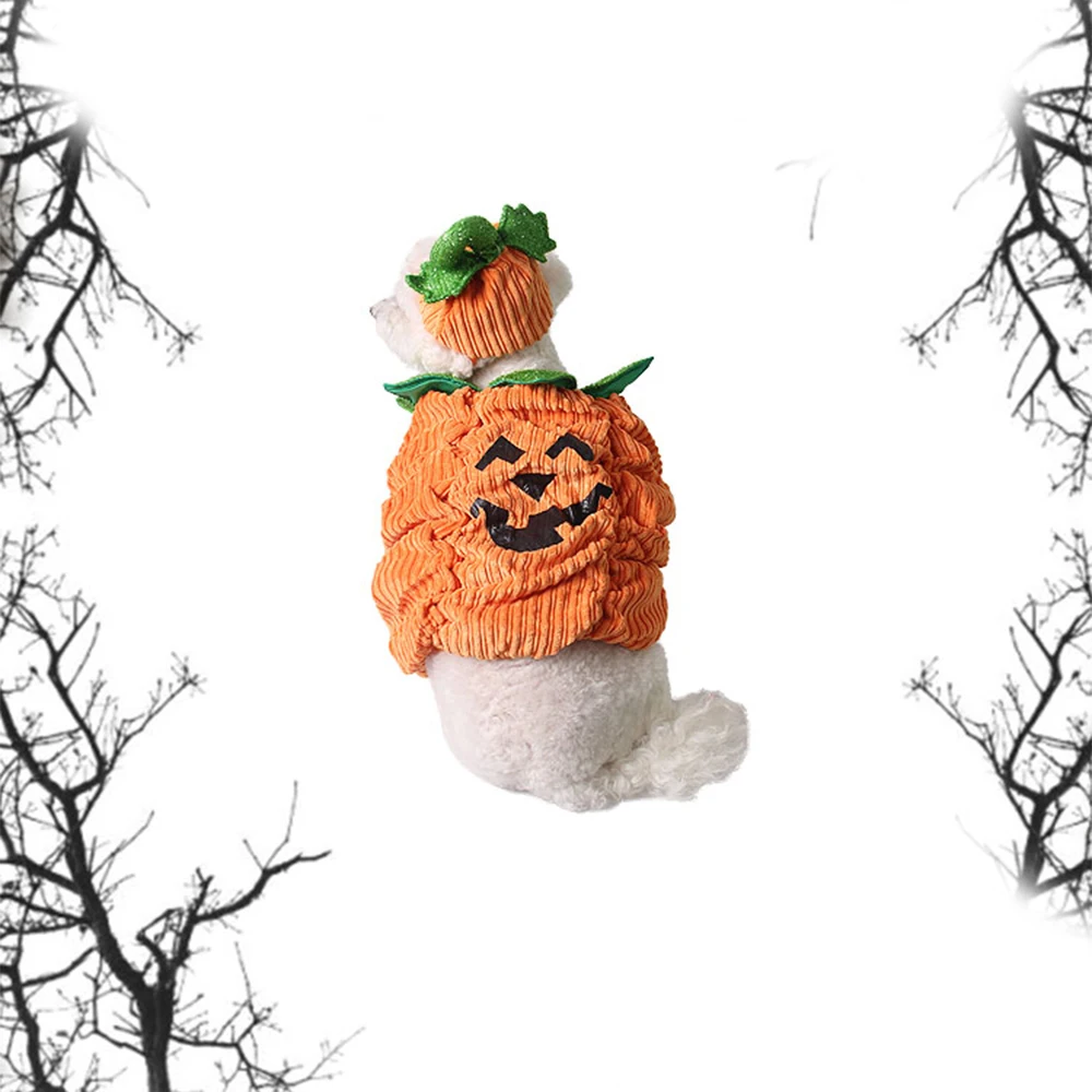 Одежда для Хэллоуина собаки тыквы вечерние костюмы домашних животных