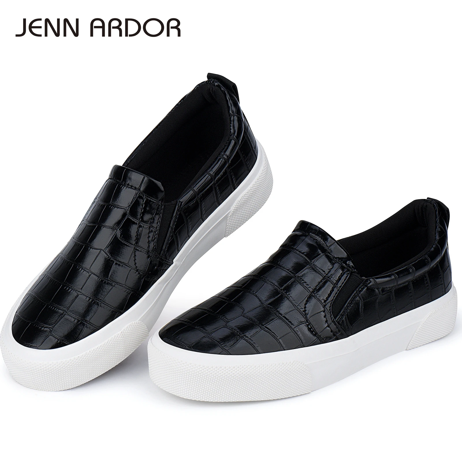 

JENN ARDOR Women Slip On Casual Shoes Solid Female Sneakers Casual Flat Shoes Women Flats Ladies Sport Shoes Zapatillas Mujer