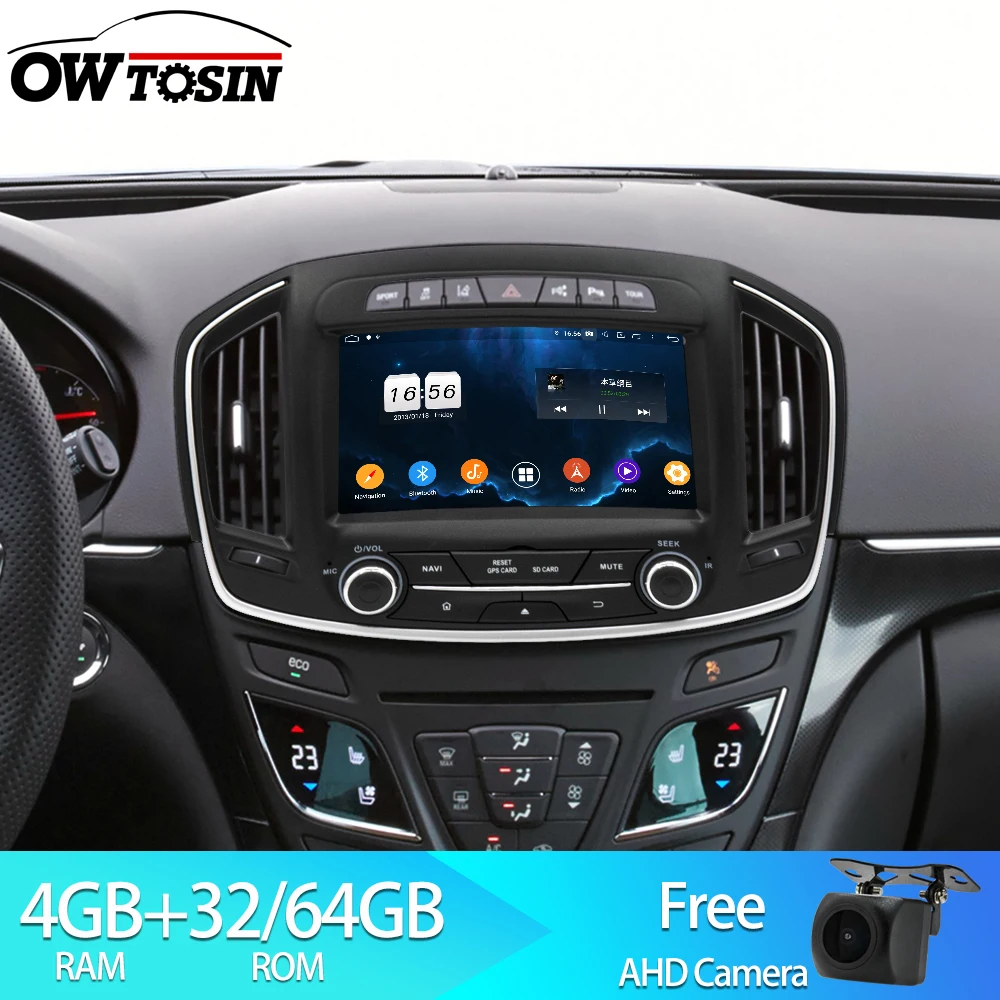 Owtosin Восьмиядерный Android 9,0 Автомобильный DVD Радио для Buick Regal Vauxhall Insignia/Opel Insignia Автомобильный gps навигатор