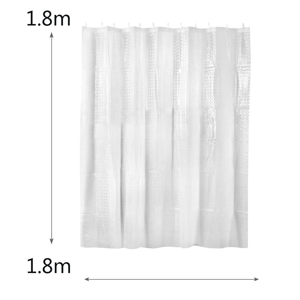 Занавеска для душа прозрачная водостойкая с s-образным экраном | Дом и сад