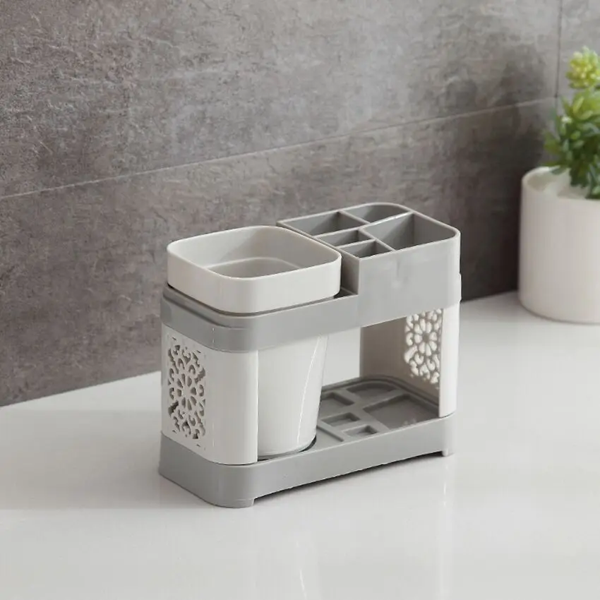 Набор пластиковых аксессуаров для ванной однотонный белый набор из ракушек