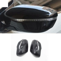 2pcslot abs carbon fiber grain rear view mirror decoration cover for 2015 2018 nissan murano car accessories