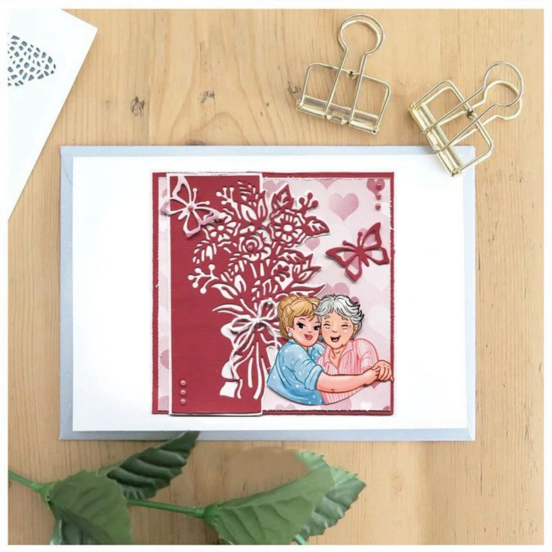 Пресс-формы из углеродистой стали для резки букета розы перфоратор открыток