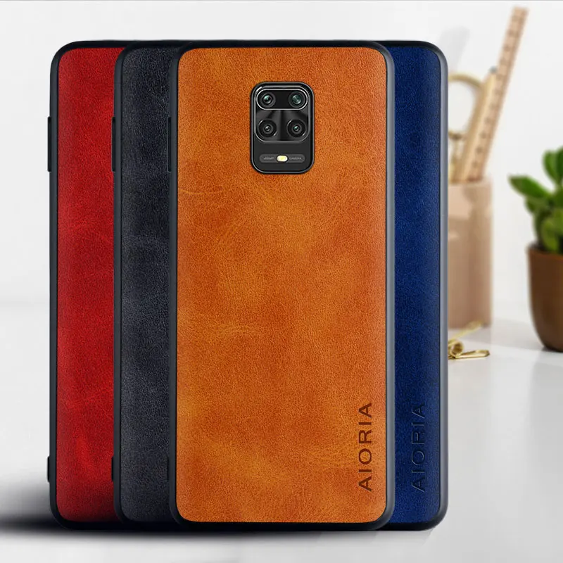 Крепкие зернистые/коровье пятнышко/кожаный чехол для телефона Xiaomi Redmi 9 9A 9C 8 8A 7 7A 6